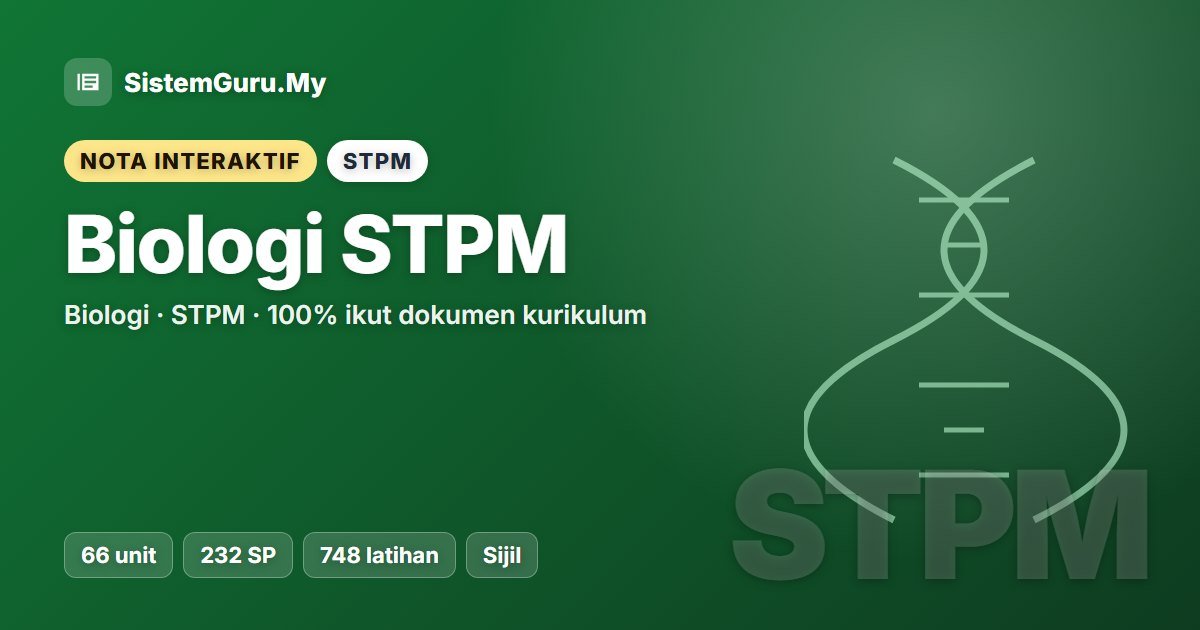 Nota Interaktif Biologi STPM